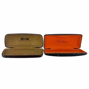 Joseph Abboud and Cole Haan Men's Eyewear Cases - Brown and Orange